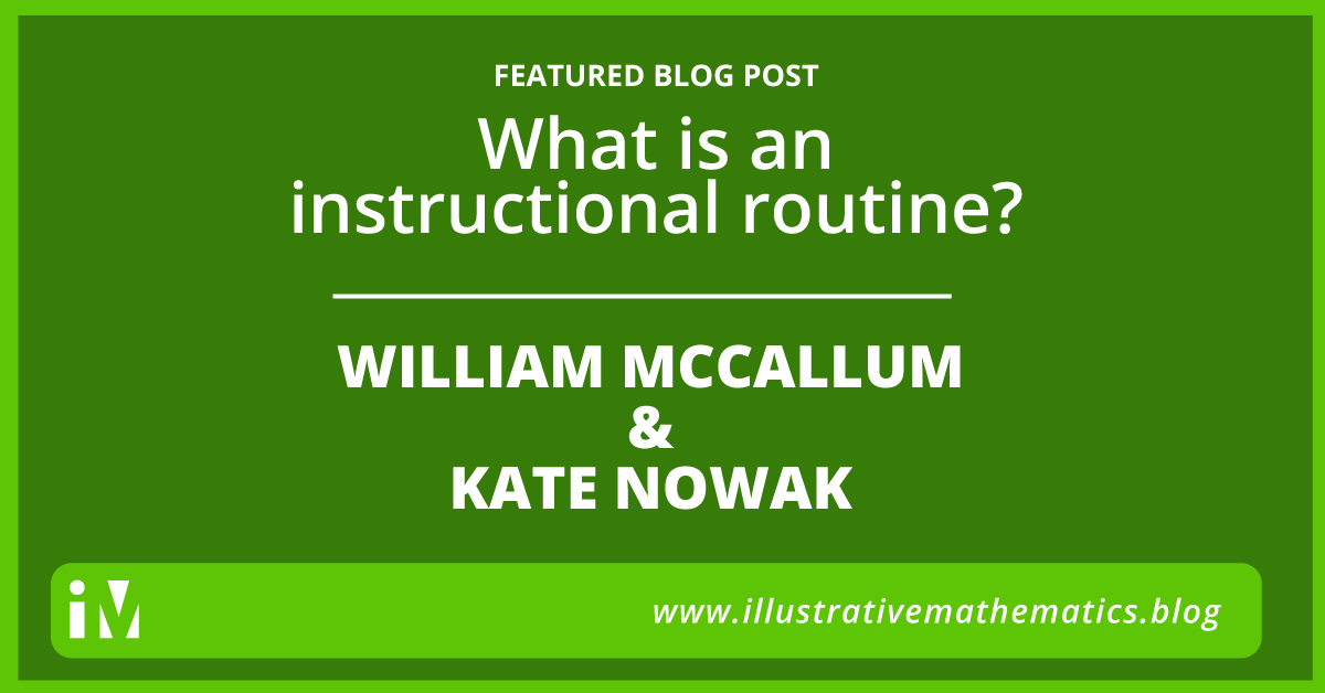 What is an instructional routine?
