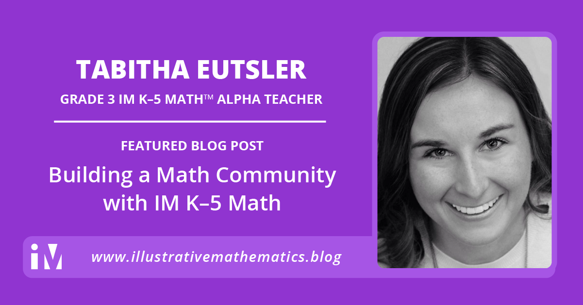 Building a Math Community with IM K–5 Math