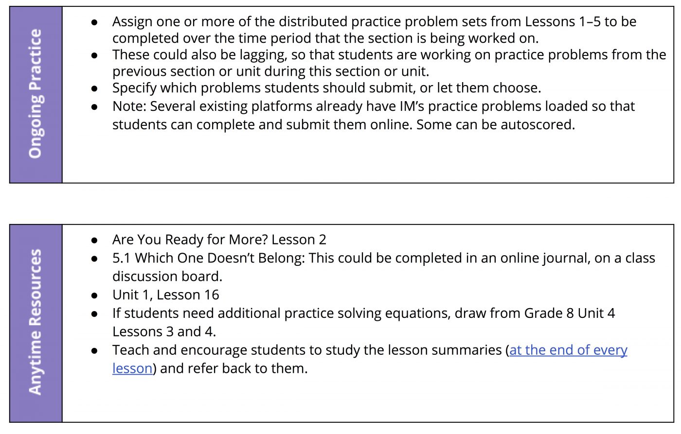 New IM 6–12 Resources for Addressing Unfinished Learning and Engaging ...