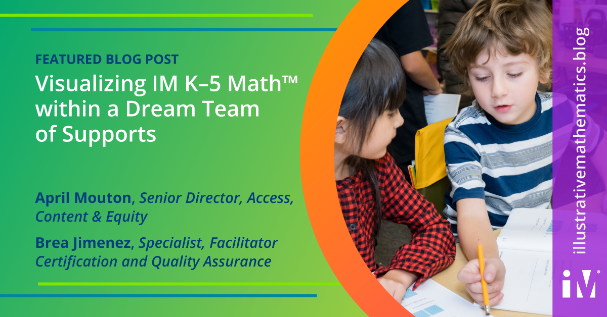 Visualizing IM K–5 Math™ within a Dream Team  of Supports