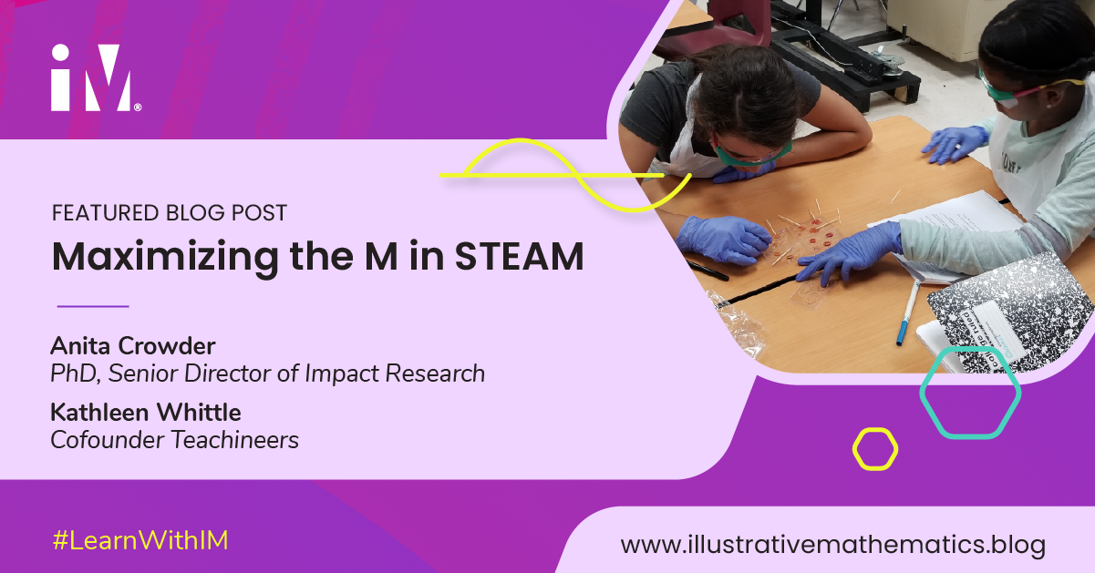 Blog post banner highlighting ‘Maximizing the M in STEAM’ topic