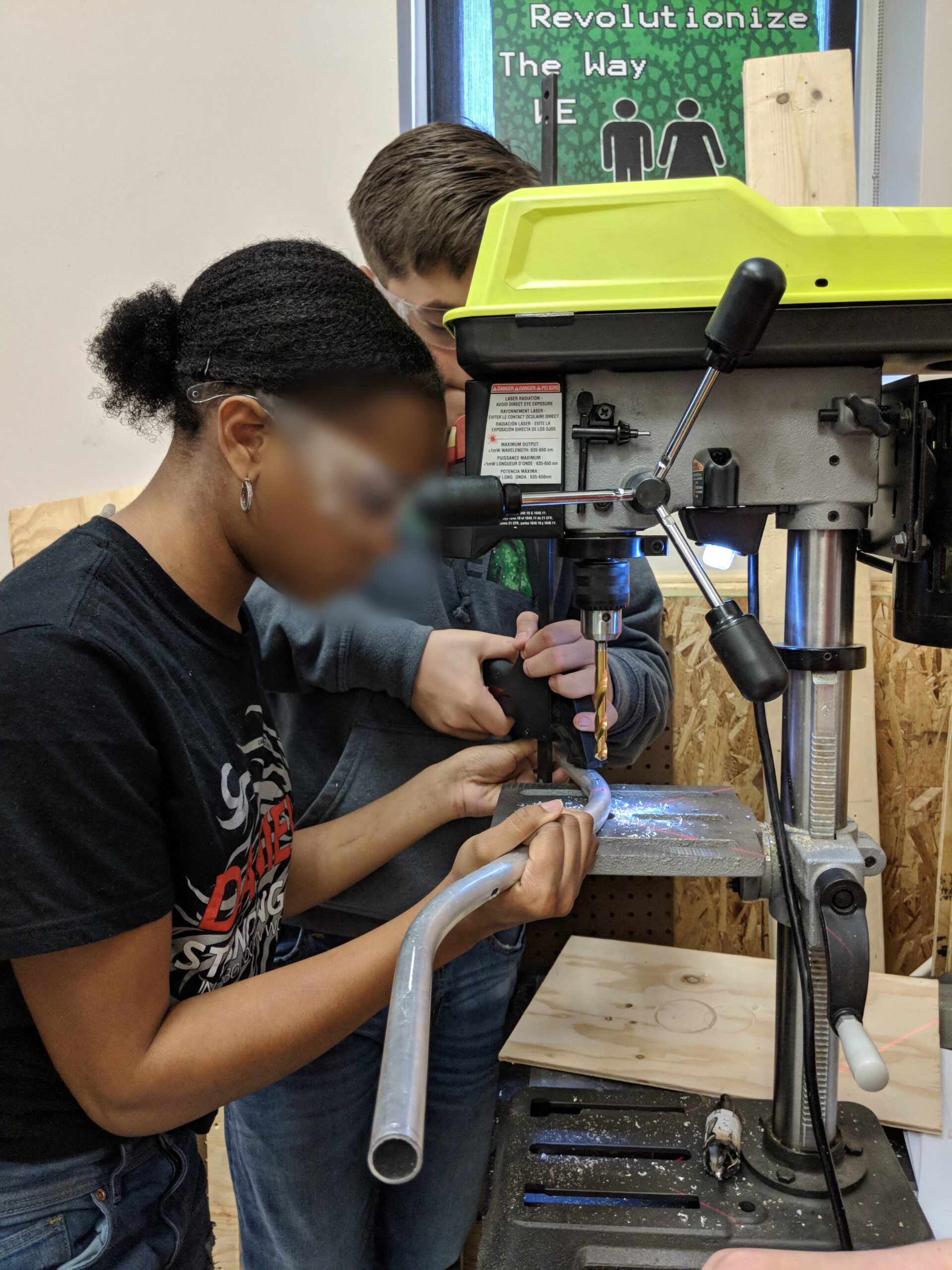 Students with Curved Flute in Class