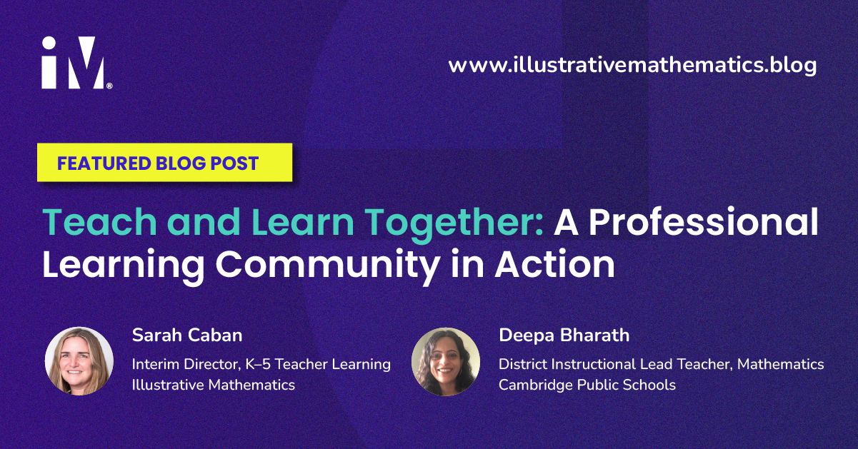 Teach and Learn Together: A Professional Learning Community in Action